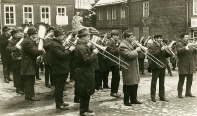 Auf dem Markt Oberweibach 1969