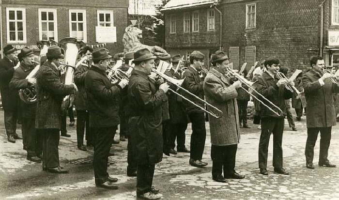 Auf dem Markt Oberweibach 1969