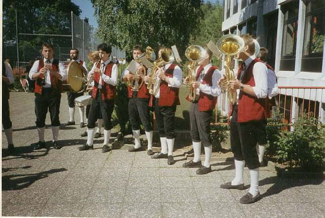 Einblasen im Hof